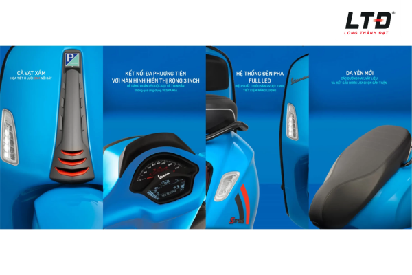 The New Vespa Sprint S 125 ABS 2025 trang bị tính năng tiện lợi 