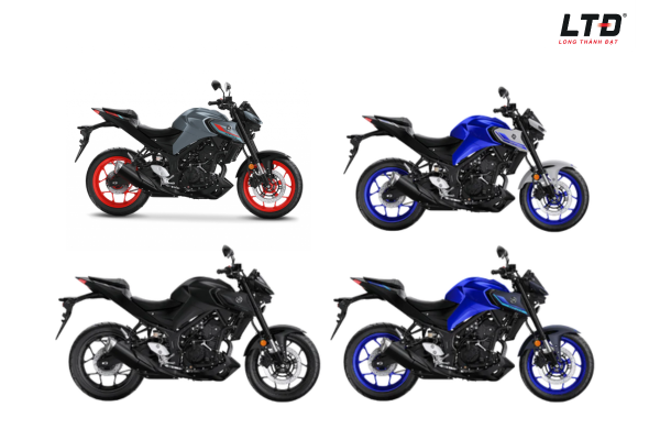 Yamaha MT-03 có 4 màu sắc 