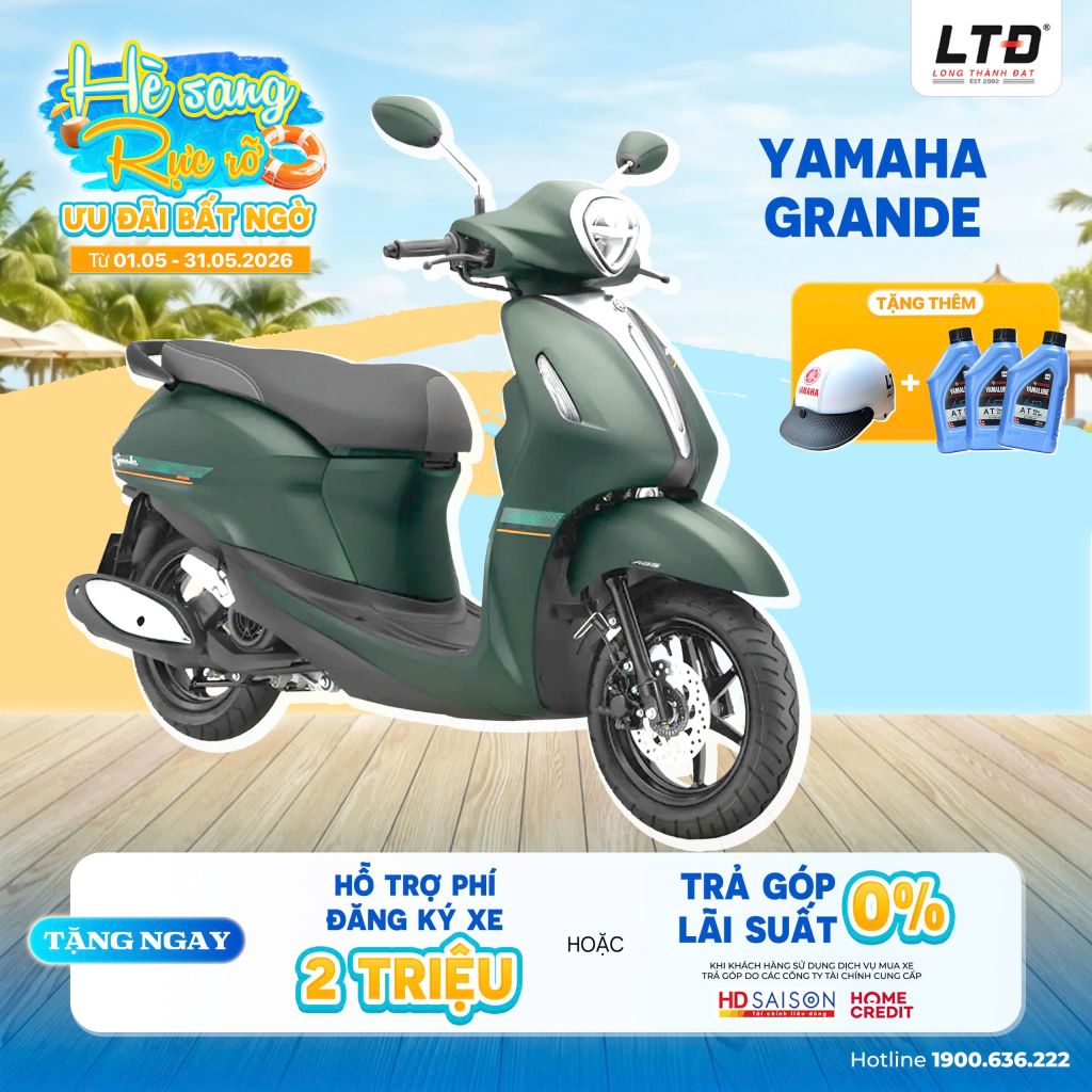 Khuyến mãi tháng 5-2026 của Yamaha Grande 125 VVA