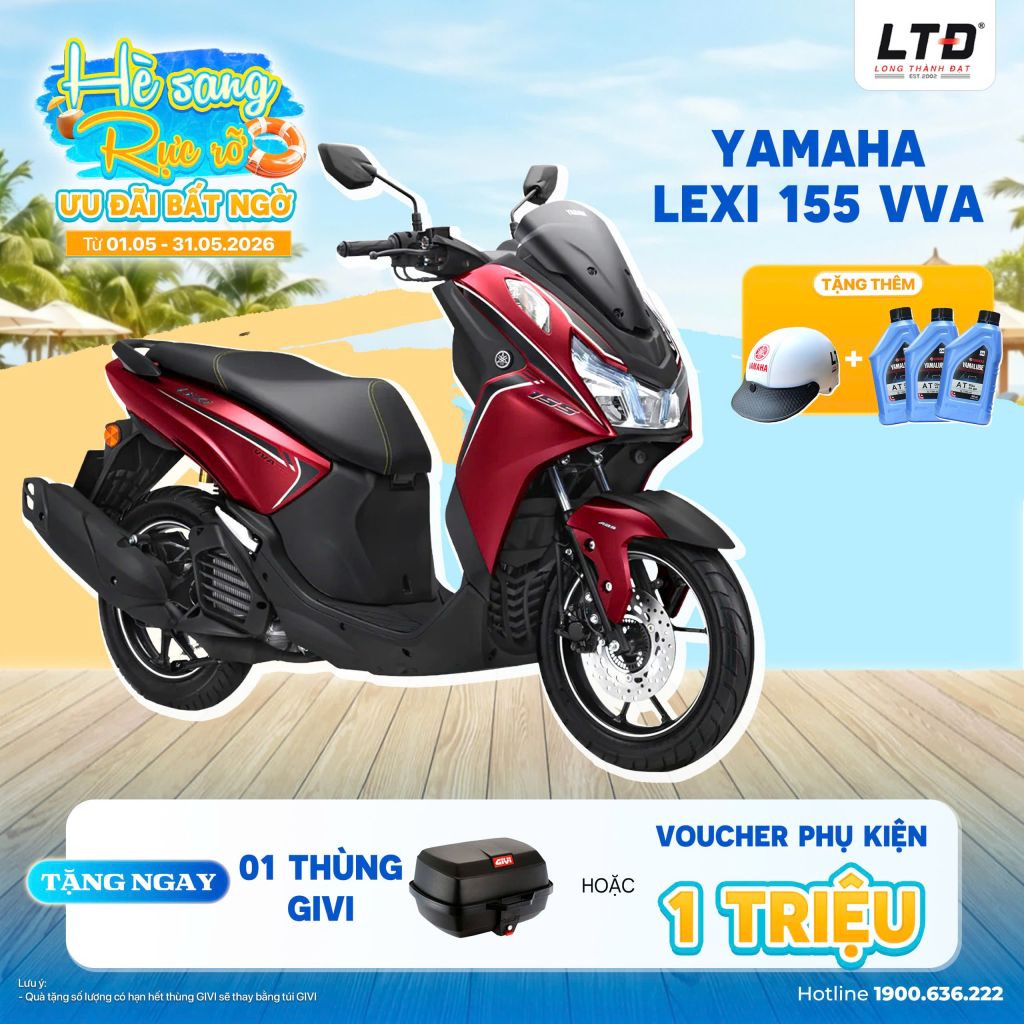 Khuyến mãi tháng 5-2026 của Yamaha Lexi 155 VVA