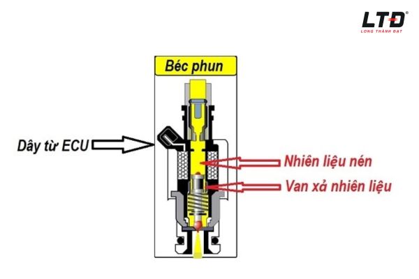 Cấu tạo kim phun xăng điện tử