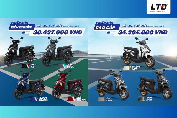 Yamaha Gear 125 Hybrid có hai phiên bản 
