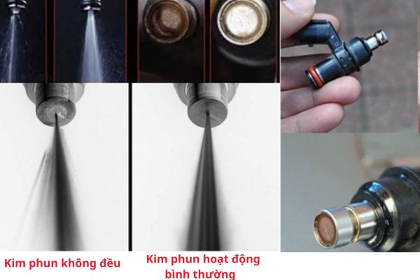 Khi kim phun bị bẩn, bơm xăng yếu hoặc nhiên liệu cấp không ổn địn