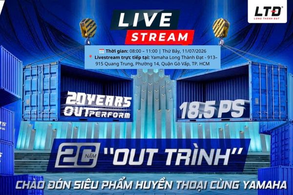 Livestream trực tiếp tại Fanpage Yamaha Long Thành Đạt