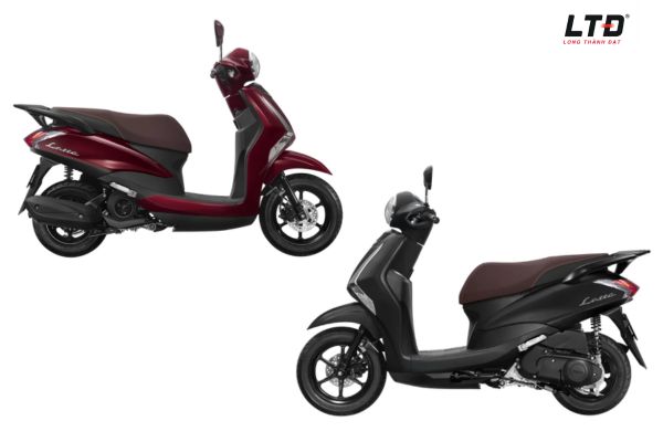 Yamaha Latte phiên bản tiêu chuẩn màu mới có 2 màu là Đỏ - đen và Đen 