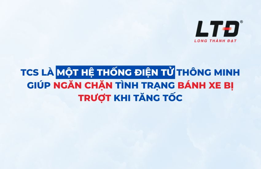 TCS là một hệ thống điện tử thông minh giúp ngăn chặn tình trạng bánh xe bị trượt khi tăng tốc