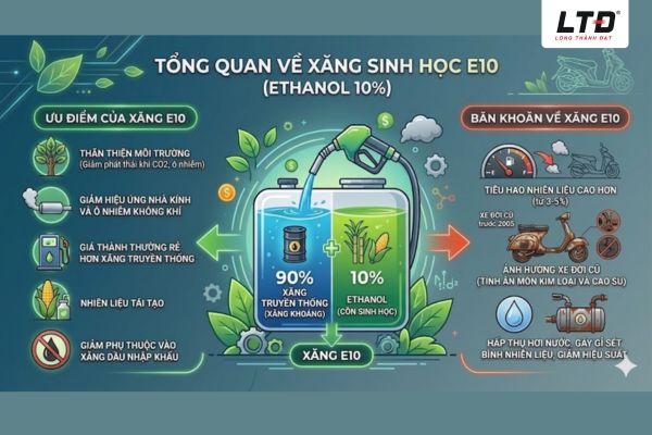 Xăng E10 đang dần trở thành giải pháp thay thế hiệu quả cho xăng truyền thống