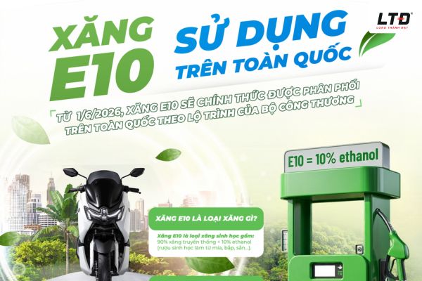 Xăng E10 là loại xăng sinh học