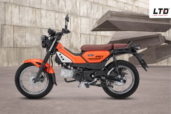 Xe yamaha PG-1 sử dụng động cơ 4 thì, xi-lanh đơn